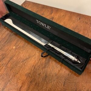 Towle Copenhagen Silver Plate Bridal Wedding Cake Knife Boxed